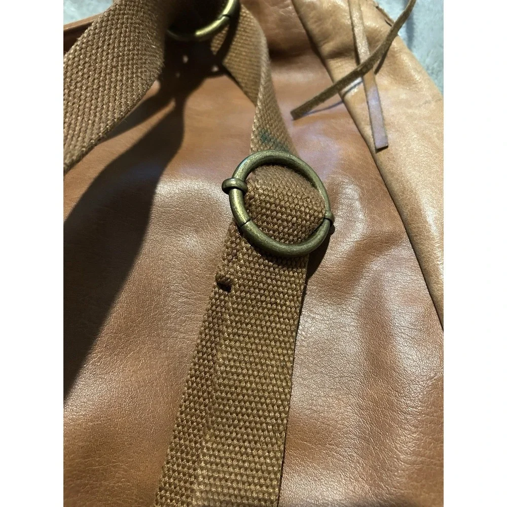 The Sak backpack laptop bag Loyola Backpack teak Use 100% full-grain Leather